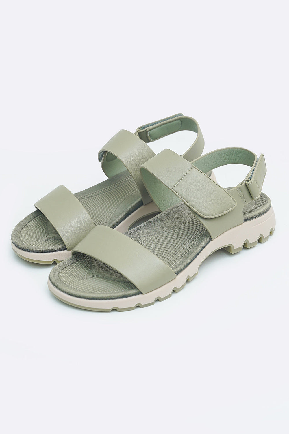GREEN CHUNKY SANDALS