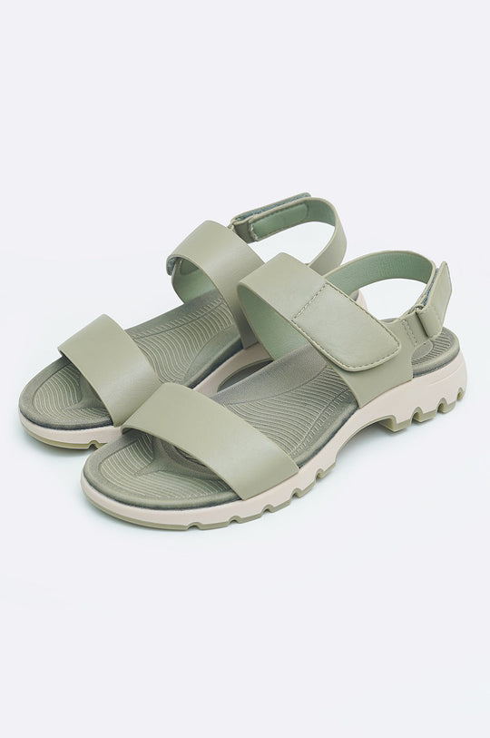 GREEN CHUNKY SANDALS