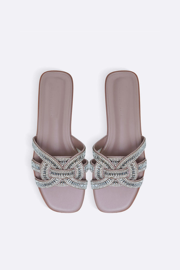CRYSTAL STUDDED SLIDES