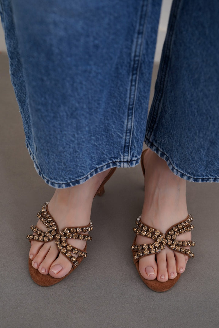 BROWN STUDIO MINI HEELS