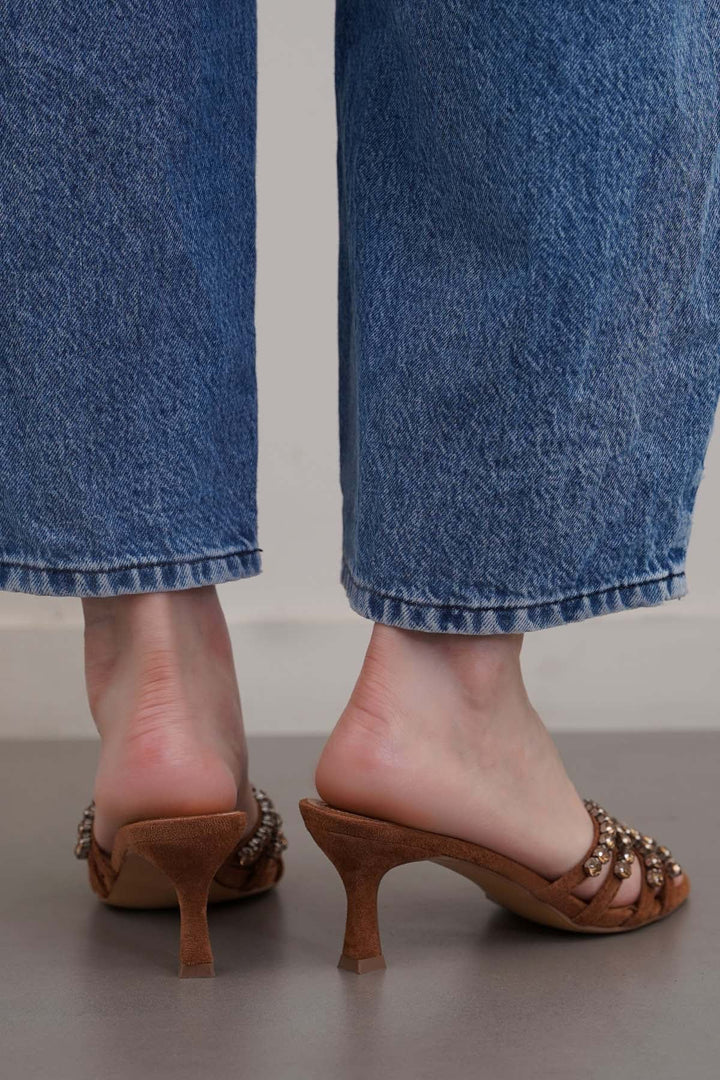 BROWN STUDIO MINI HEELS