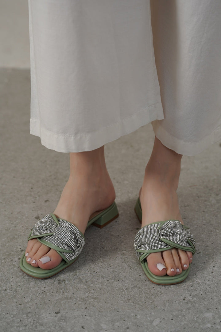 MINT GREEN ZUMA BLOCK HEEL