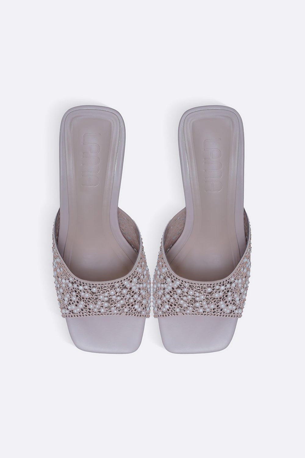 NUDE GLITTER BEAD STILETTOS
