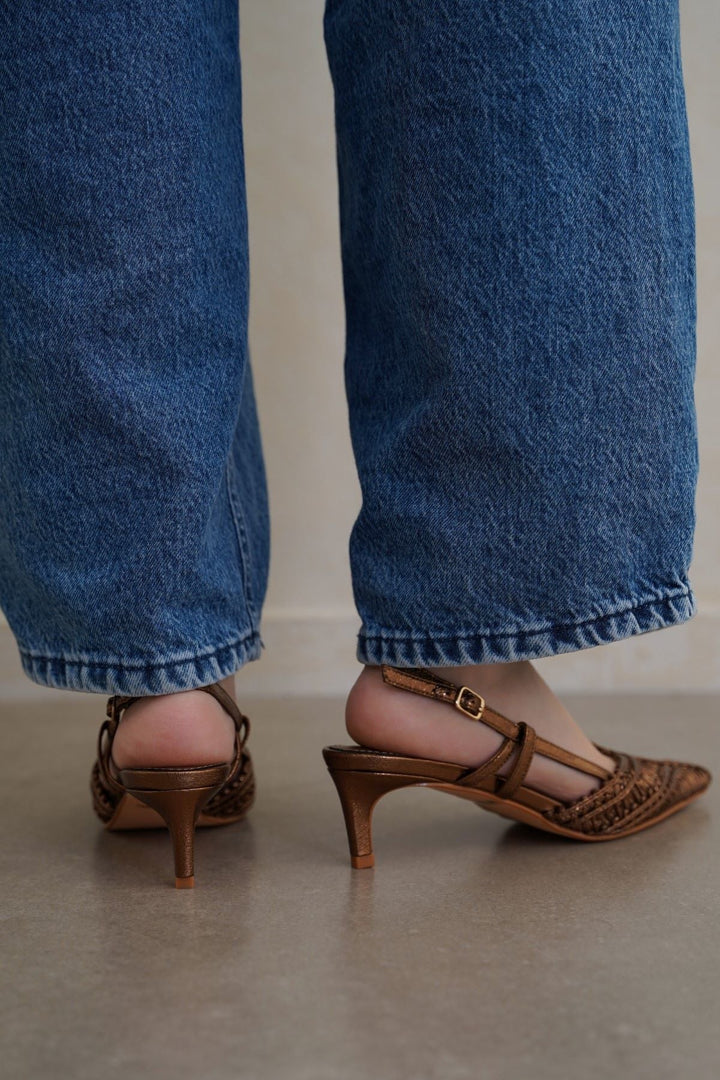 BRONZE LINETTI PARTY HEELS
