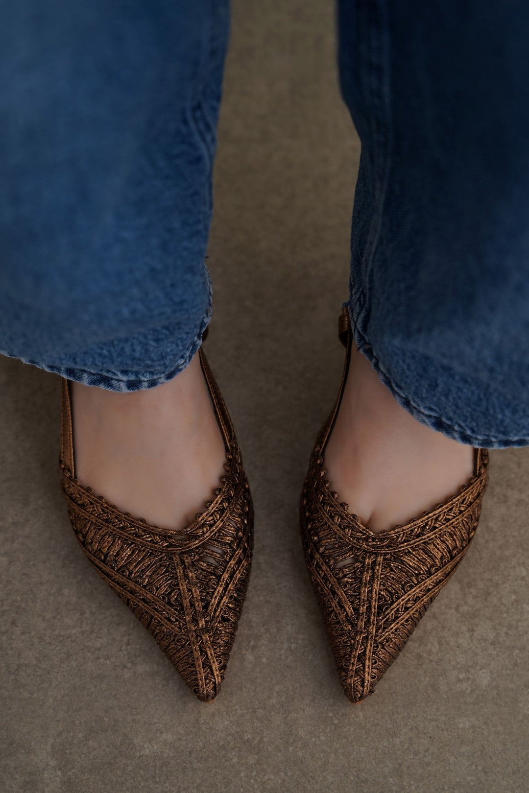 BRONZE LINETTI PARTY HEELS