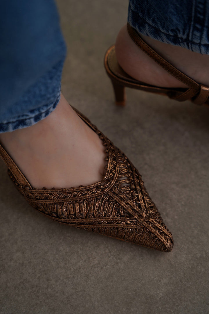 BRONZE LINETTI PARTY HEELS