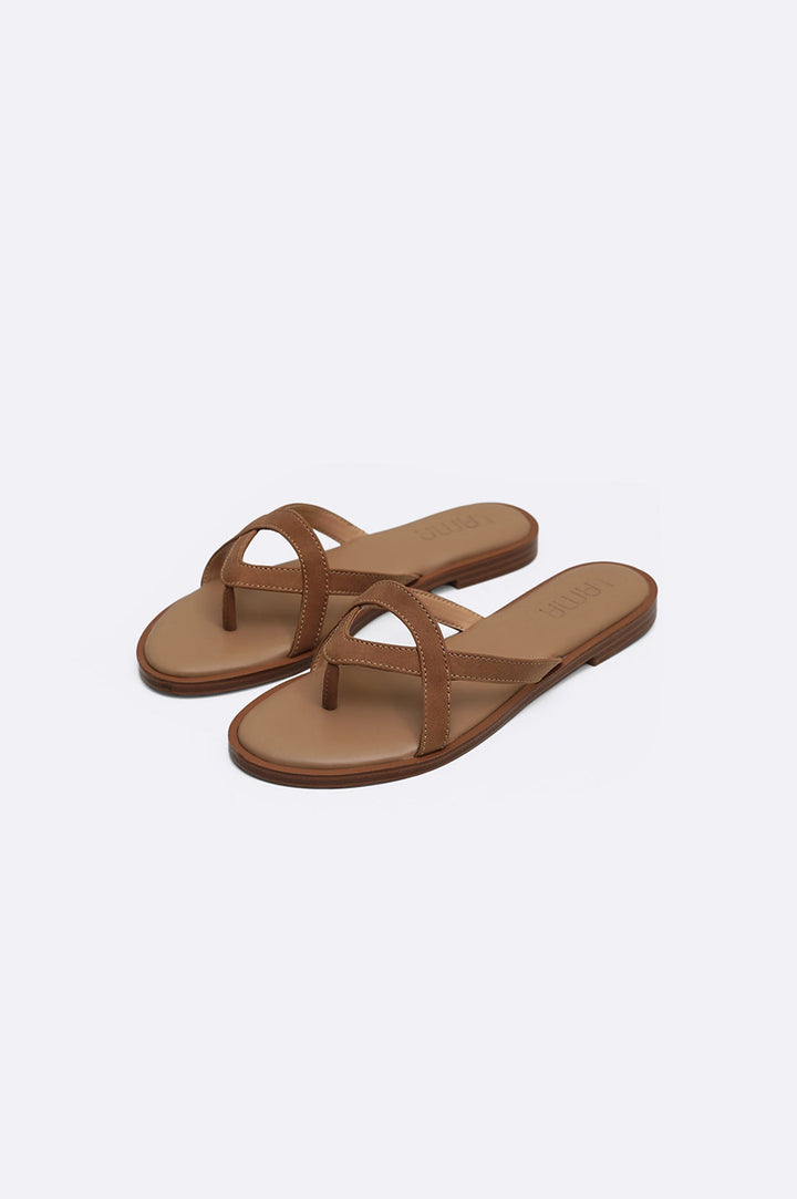 BROWN SOFT SUMMER SLIDES