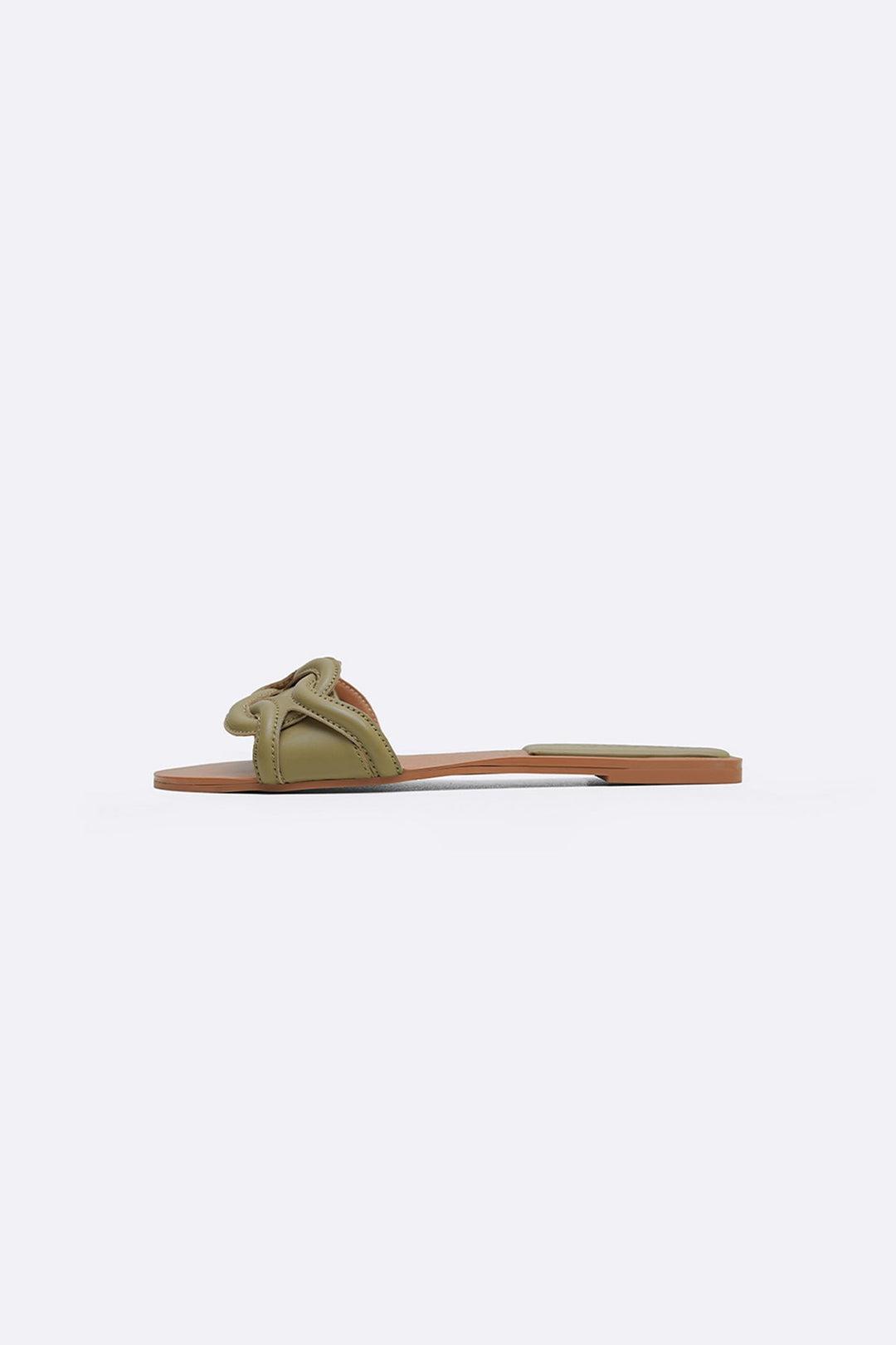 OLIVE MAUI STITCH SLIDES