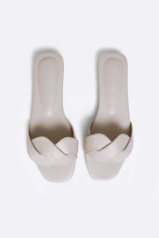 OFF WHITE TRENTO STITCH SLIDES