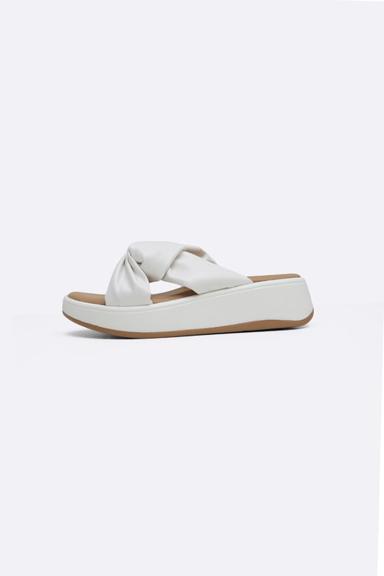 WHITE KNOT MAMA SLIDES