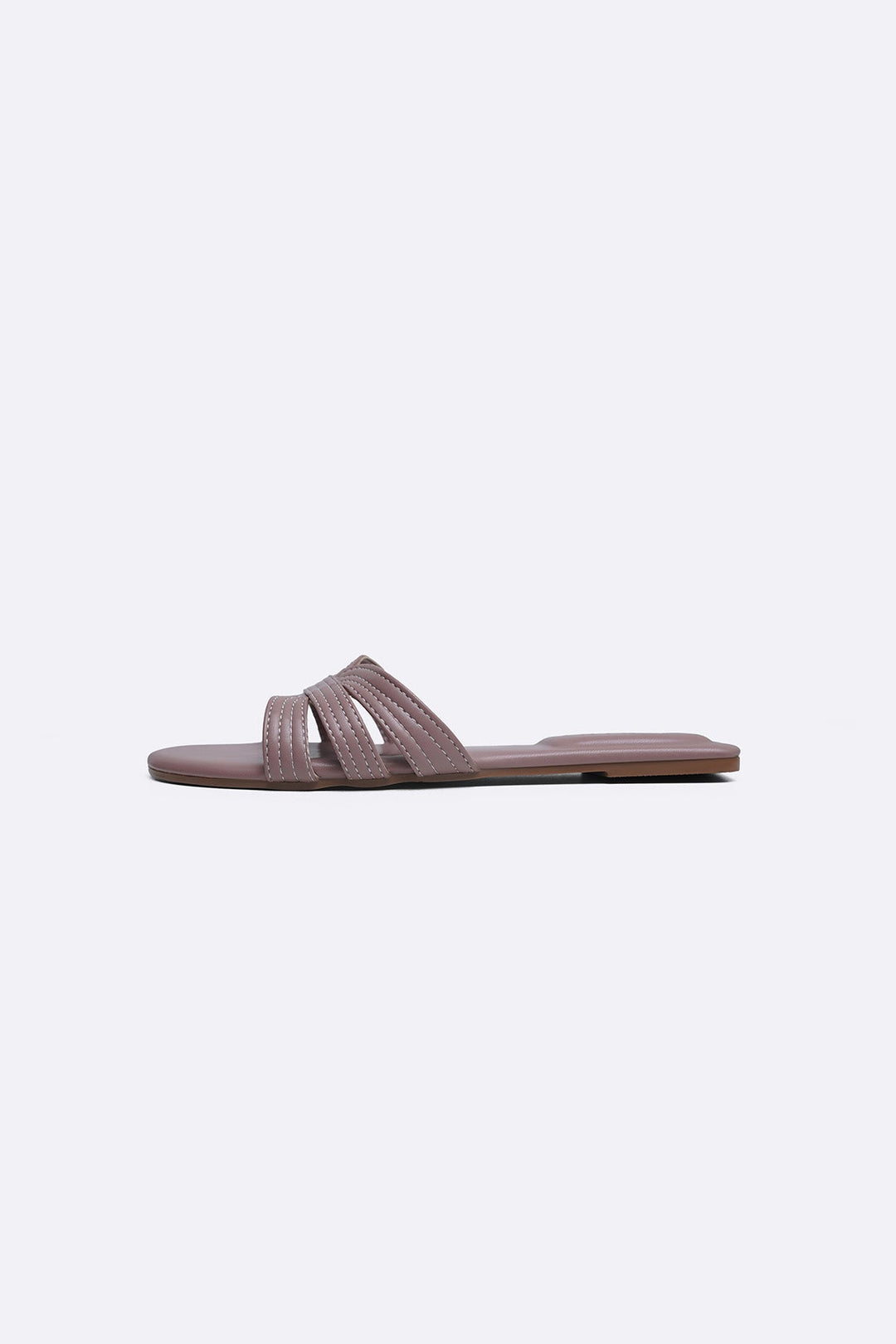 PINK STRAPPY STITCH SLIDES