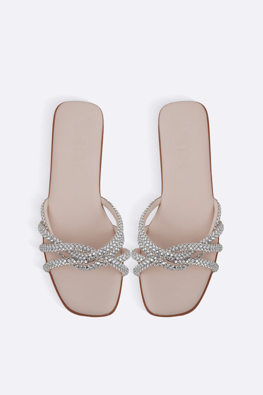 NUDE GAIA ROPE SLIDES