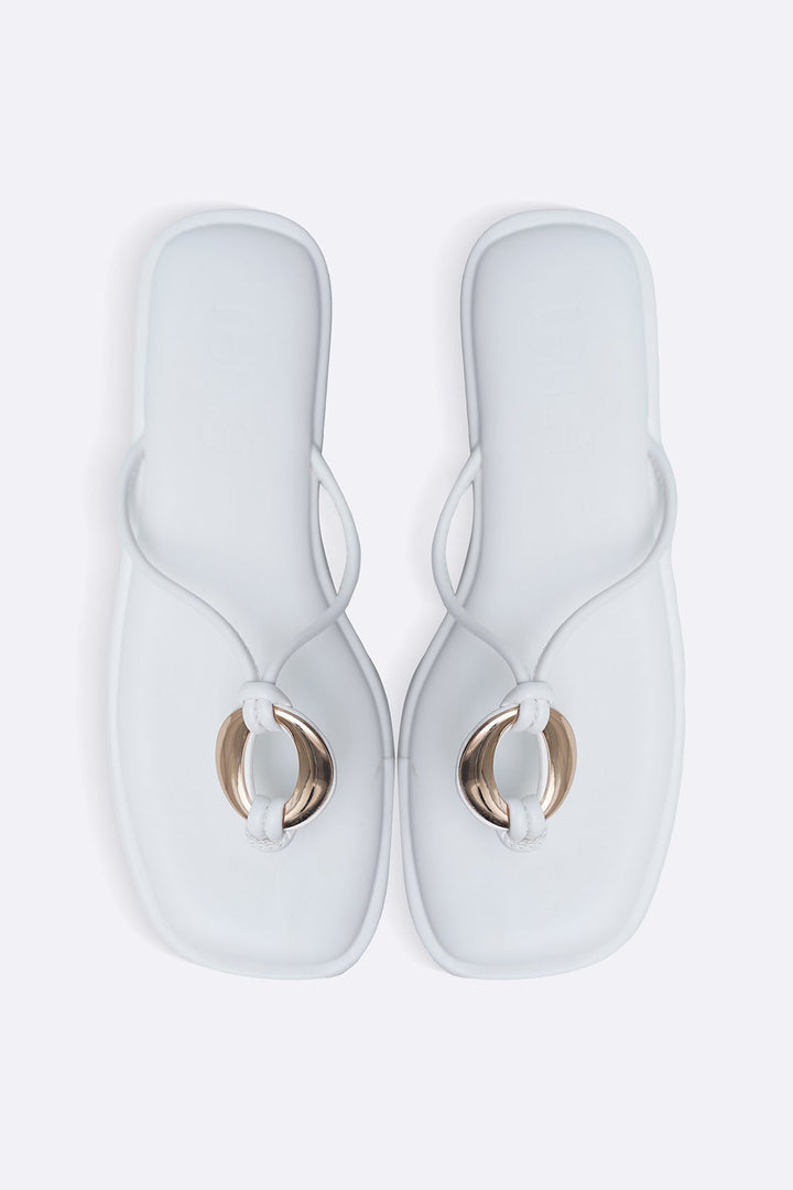 WHITE SUMMER GETAWAY SLIDES
