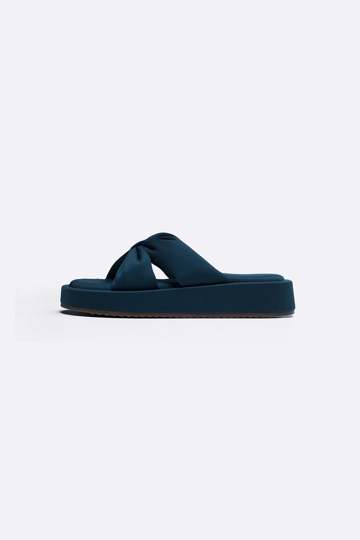 DARK GREEN BOW MAMA SLIDES