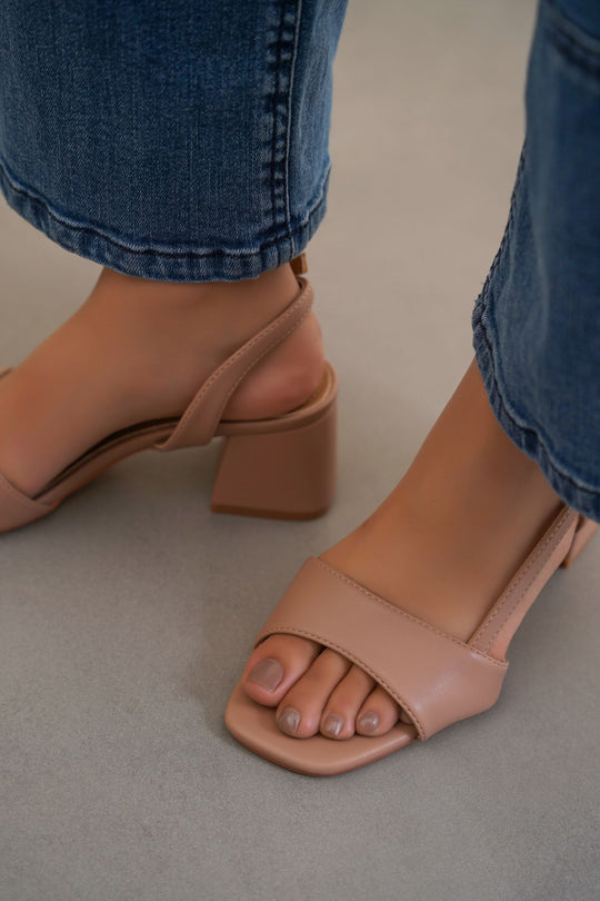 PINK MIRANO BLOCK HEEL