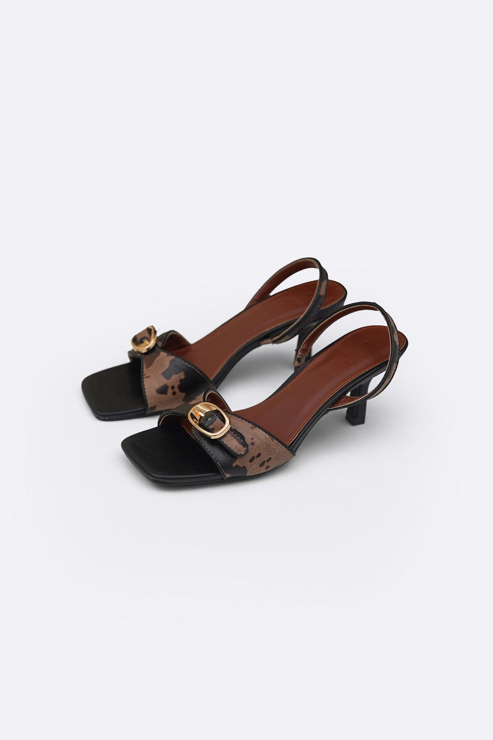 BROWN STUDIO SLINGBACK HEELS