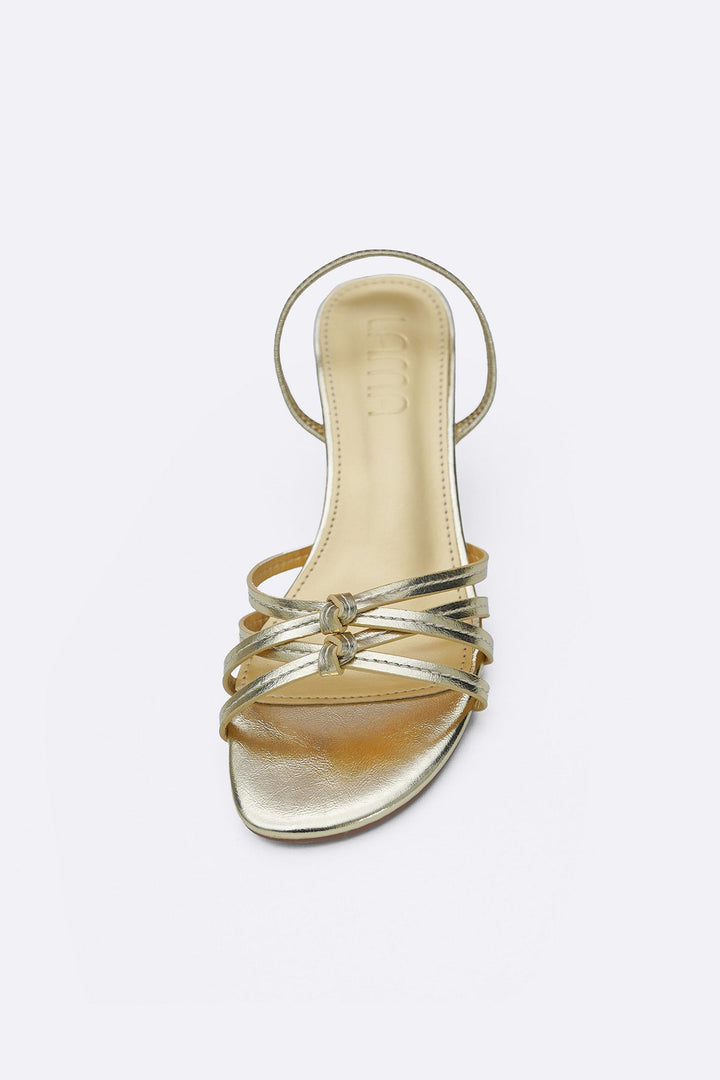 GOLD LOU SLINGBACK HEELS