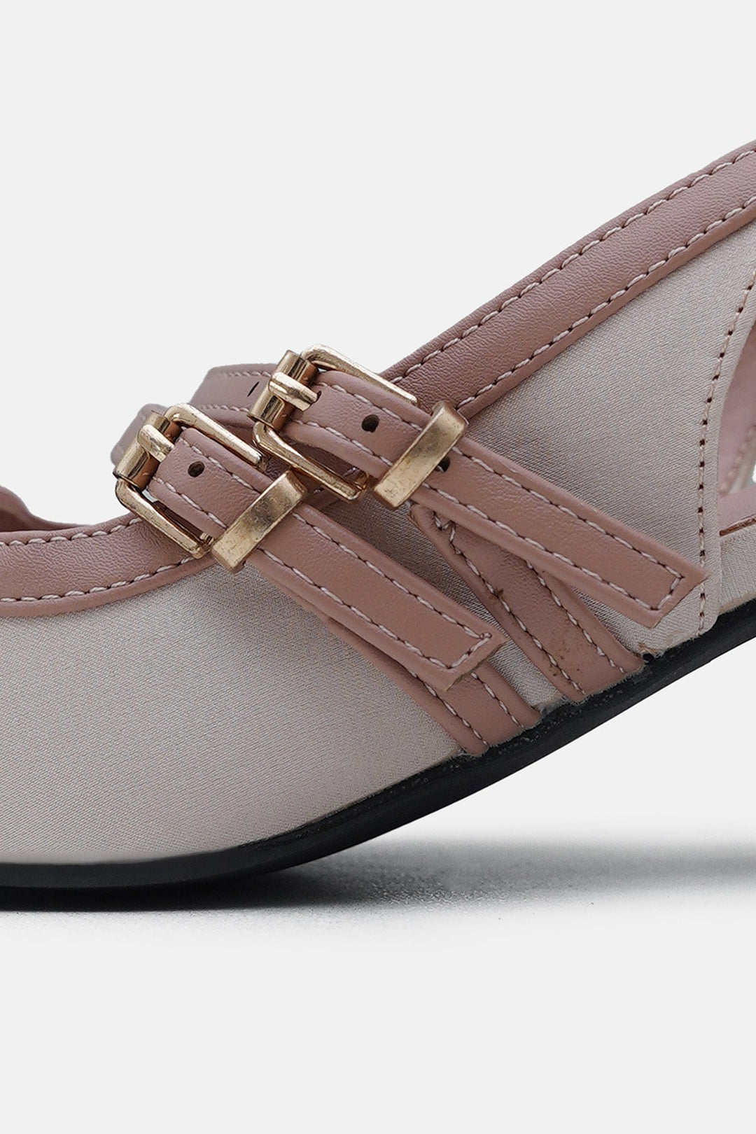 PINK-SATIN BALLERINA HEELS