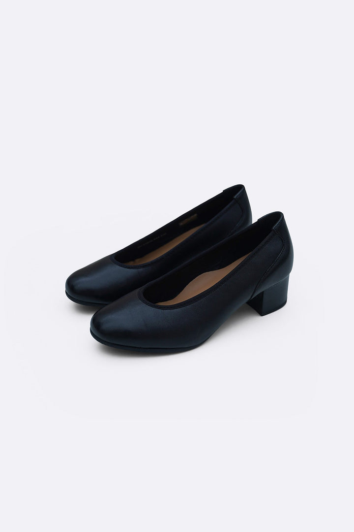 BLACK MAMA LEATHER HEELS