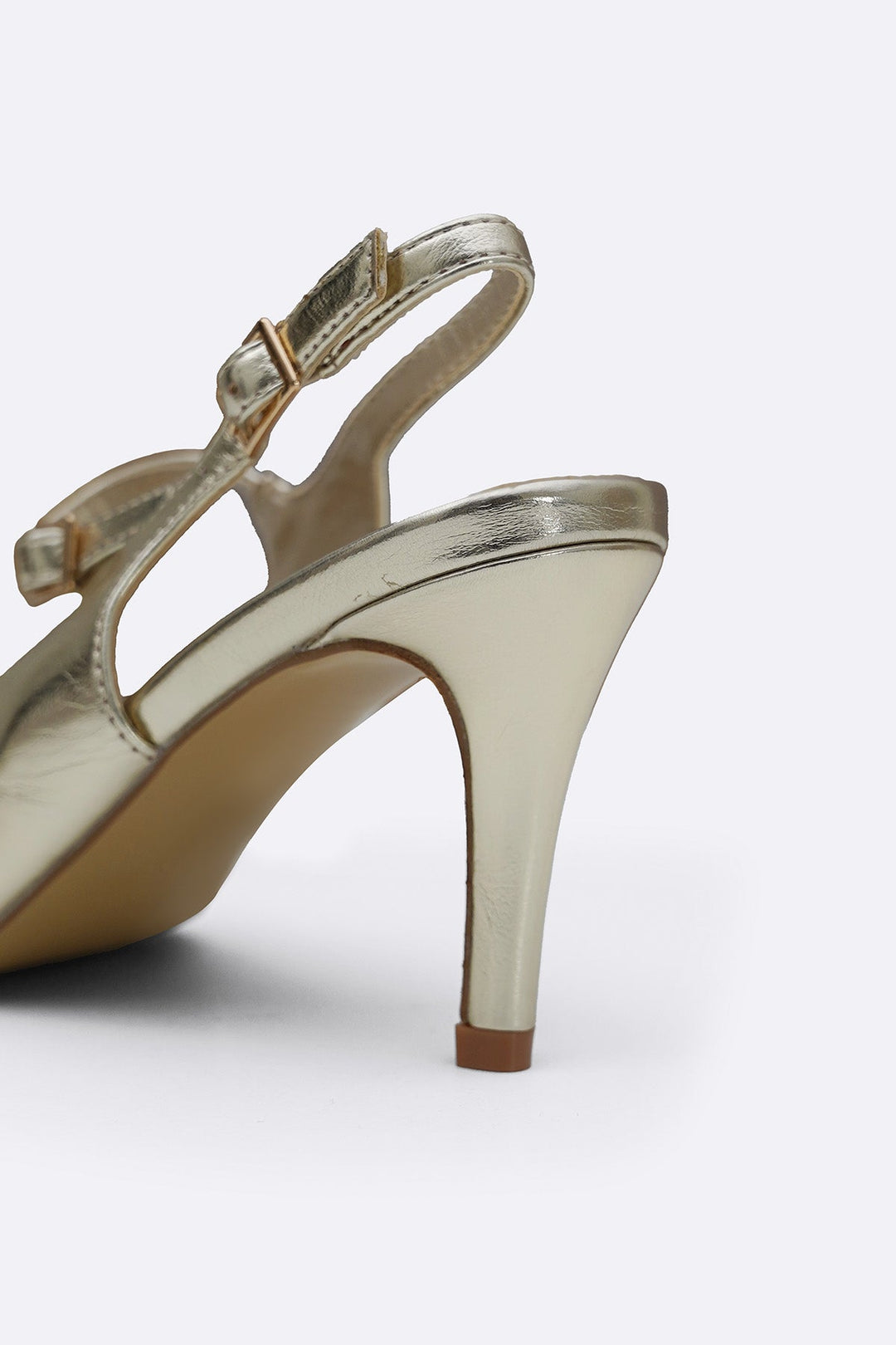 GOLD MAEVE PEEP HEELS