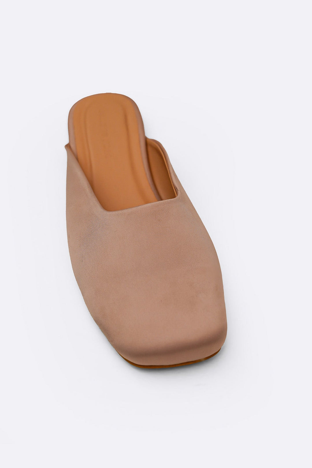 TAUPE SATIN MULES