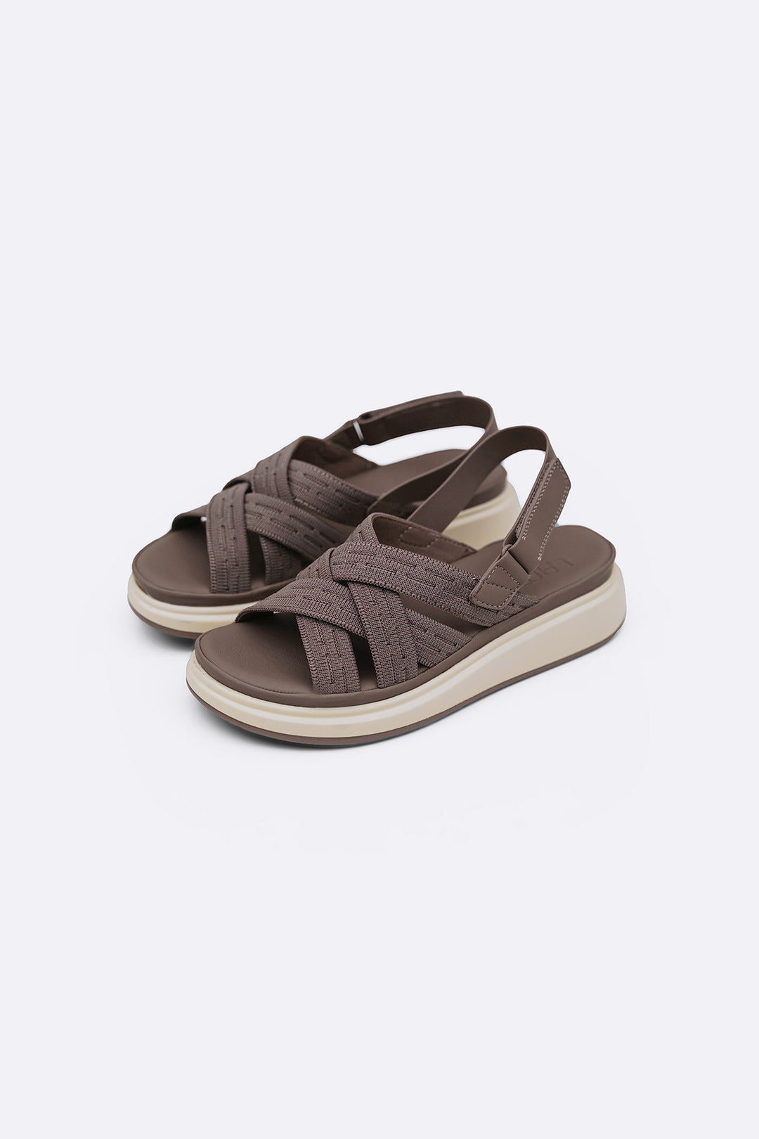 TAUPE OUTDOOR MAMA PLATFORM SANDALS
