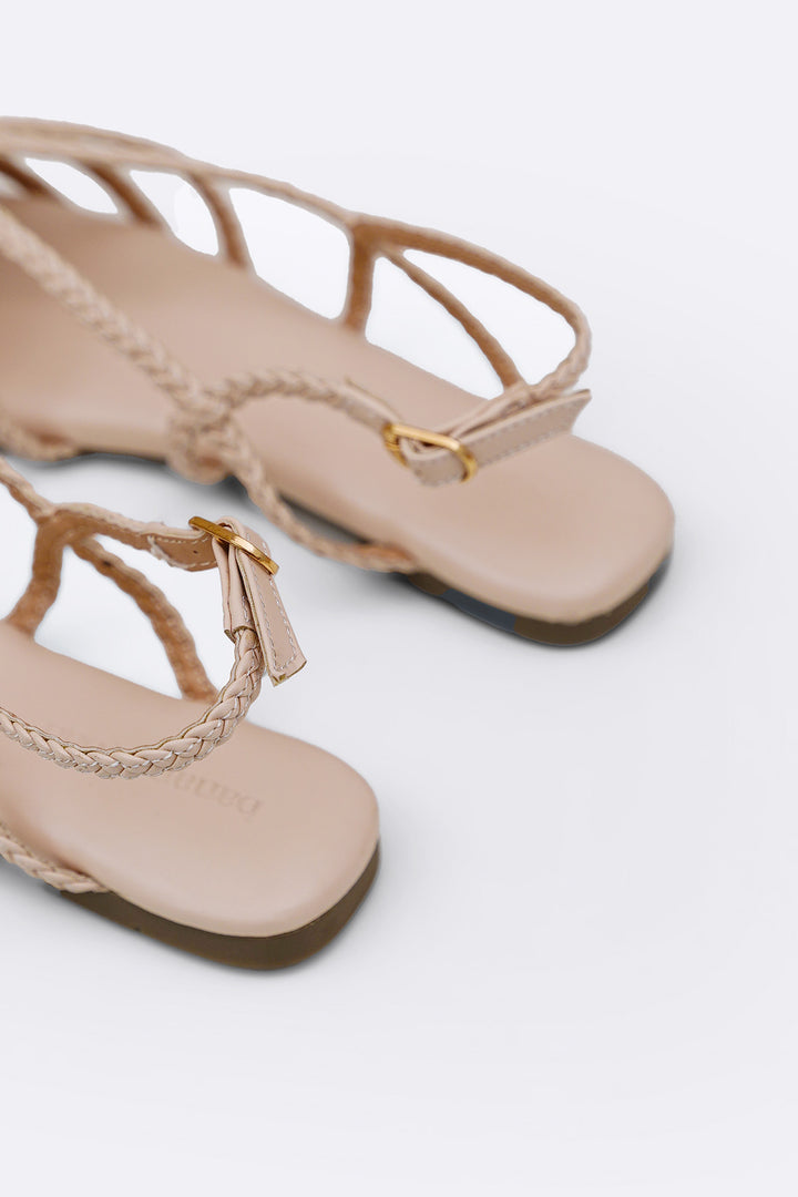OFF WHITE RIVIERA BRAID SANDALS