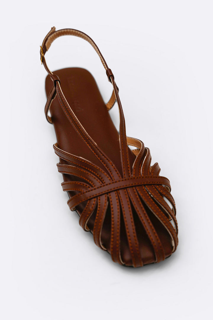 CHOCOLATE SUMMER STRAP SANDALS