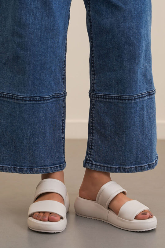 OFF WHITE MARSHMALLOW MAMA SLIDES