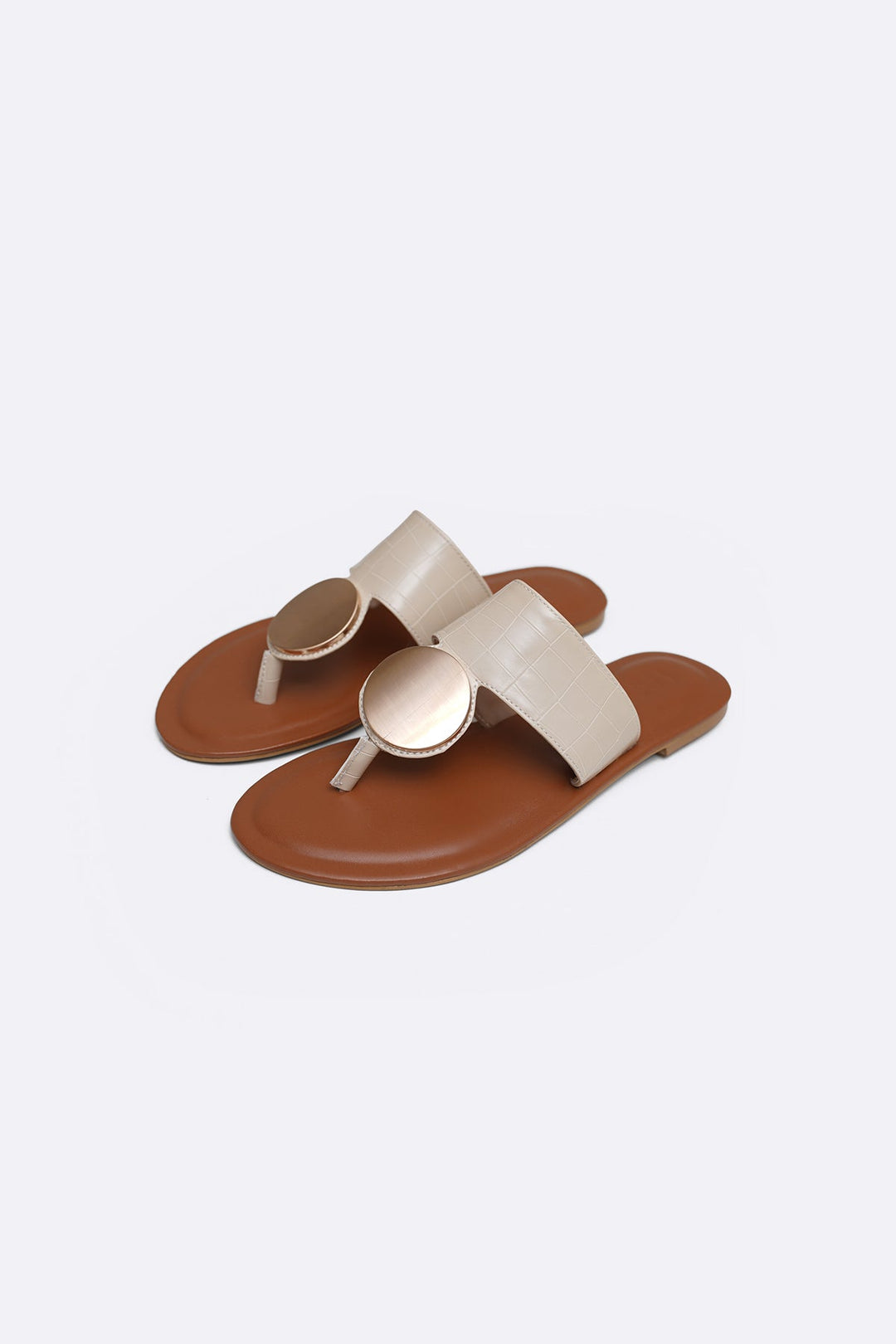 CREAM SOFT SUMMER SLIDES