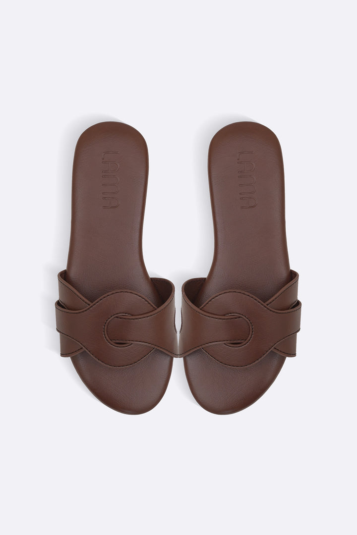 COFFEE SOFT KNOT SLIDES