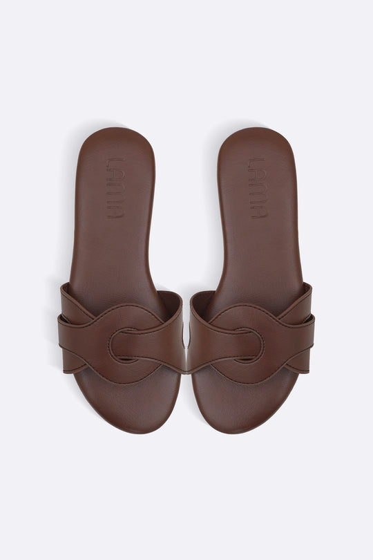 COFFEE SOFT KNOT SLIDES