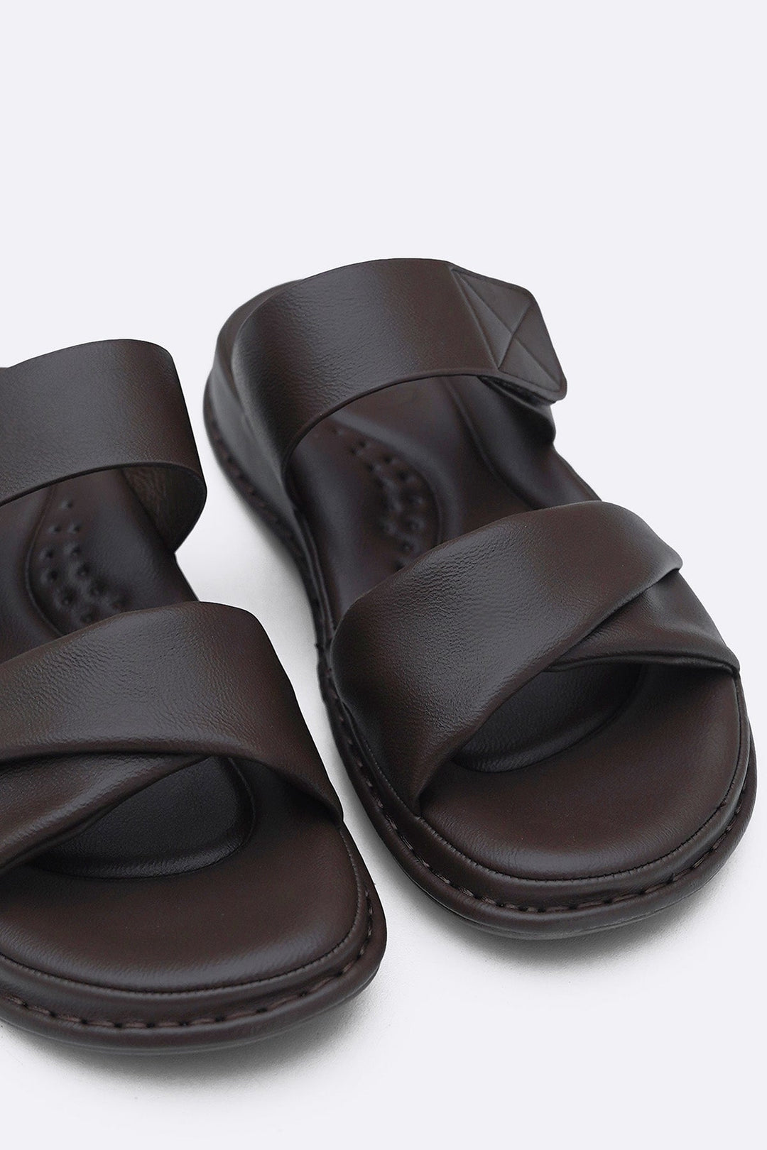 COFFEE SILK SOFT MAMA SLIDES