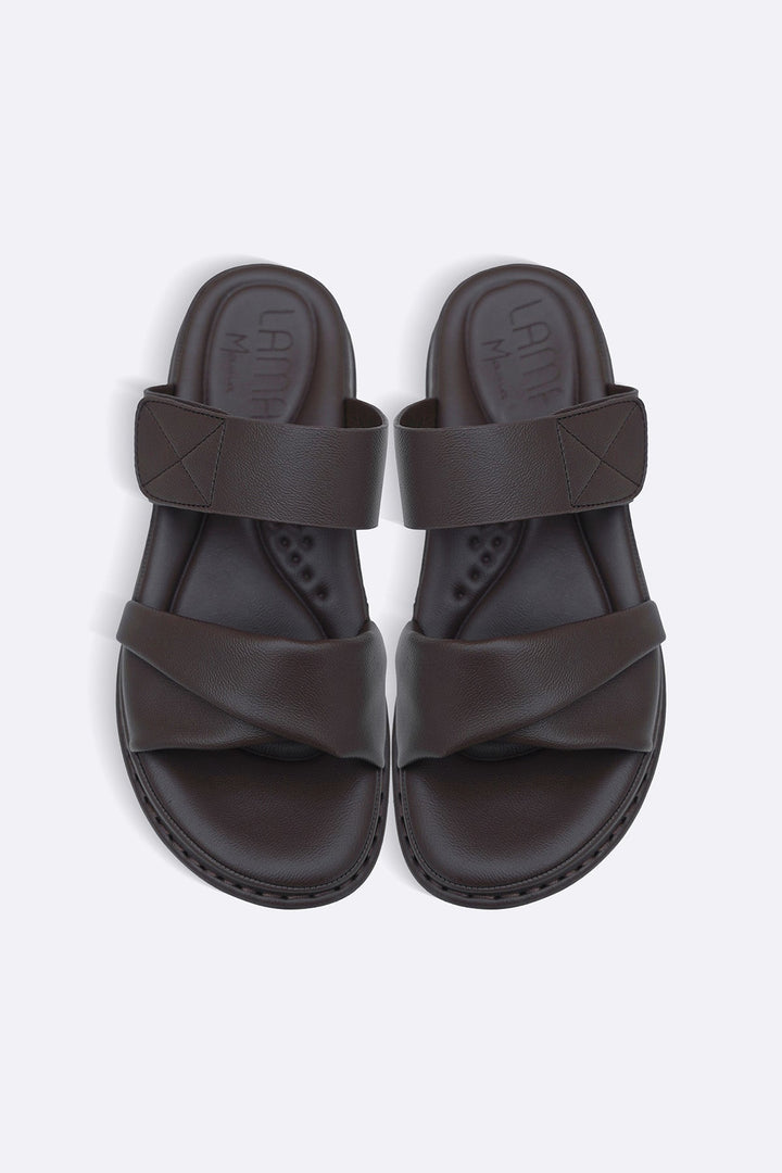 COFFEE SILK SOFT MAMA SLIDES