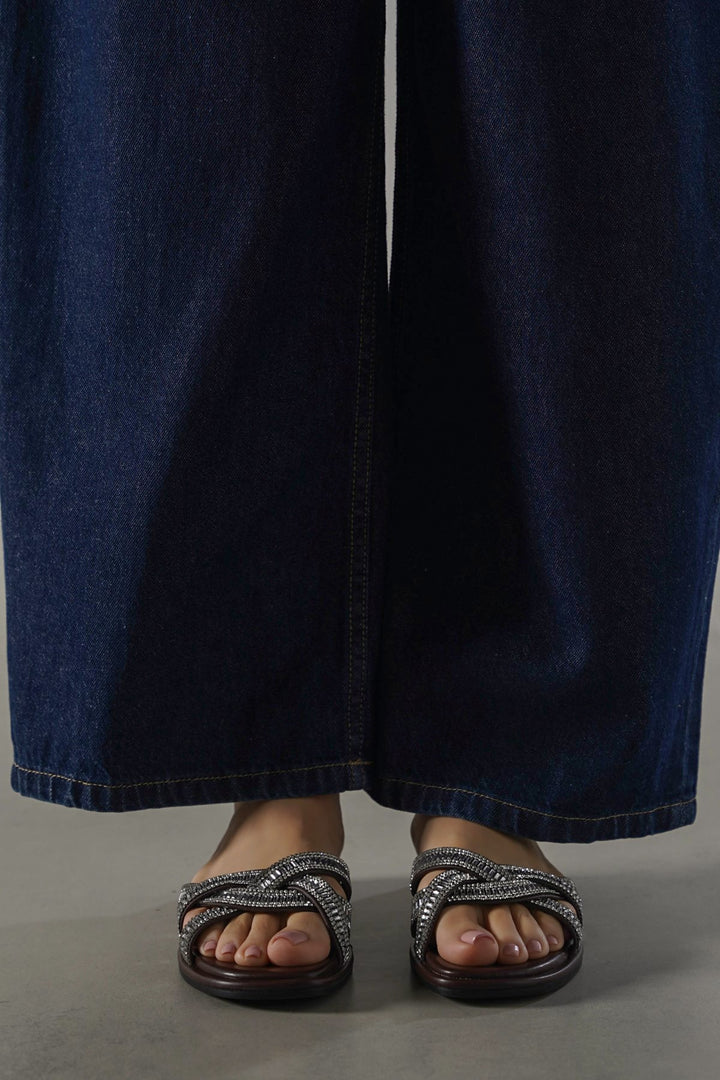 MERINO STUDDED SLIDES