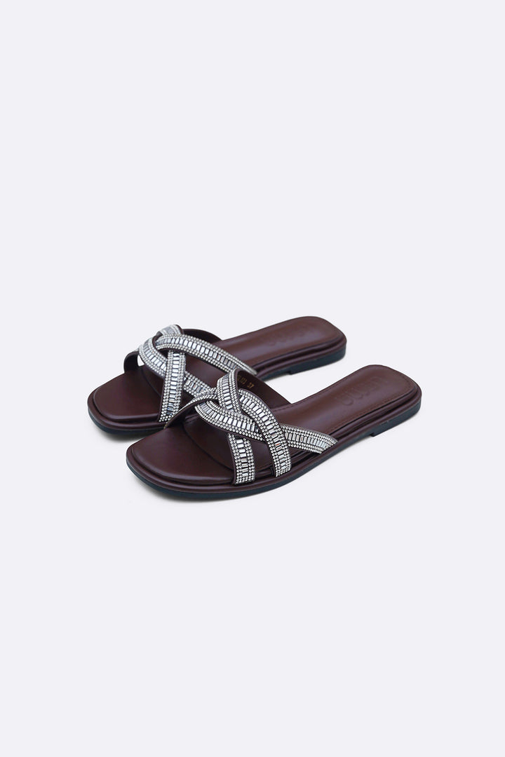 MERINO STUDDED SLIDES