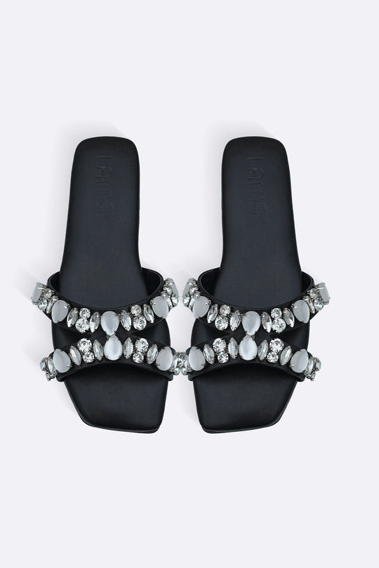BLACK MOONSTONE SLIDES