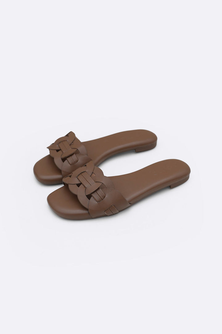DARK BROWN SOFT CORSO SLIDES