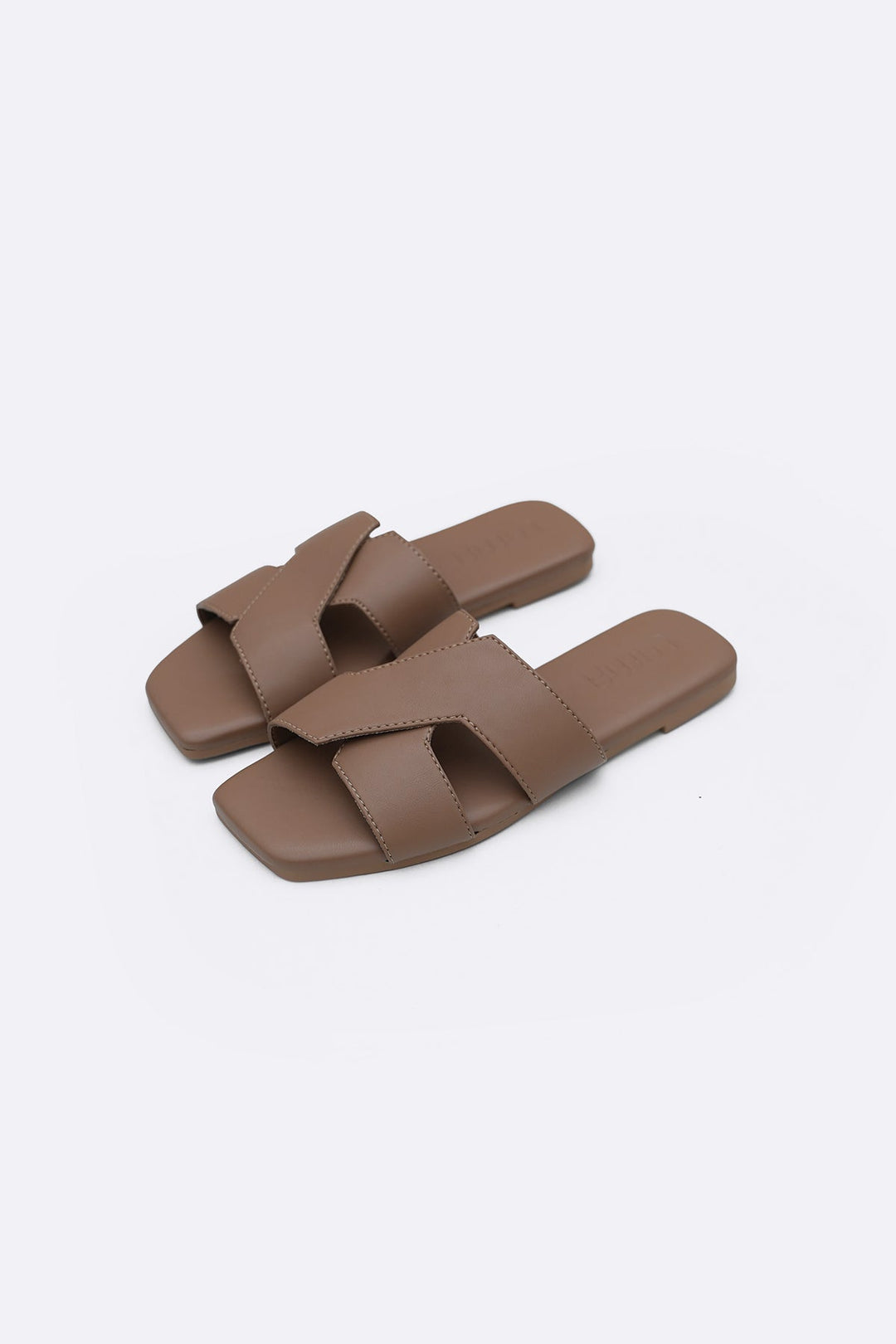 BEIGE YELITZA CROSS SLIDES