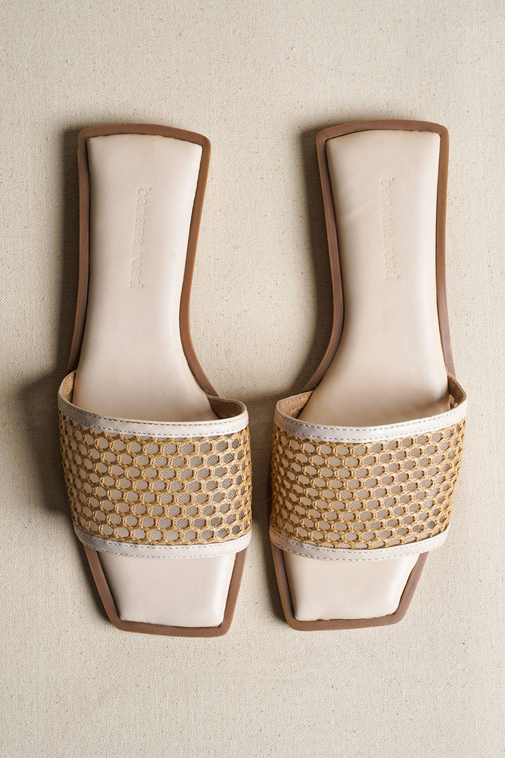 MESH SQUARE TOE SLIDE