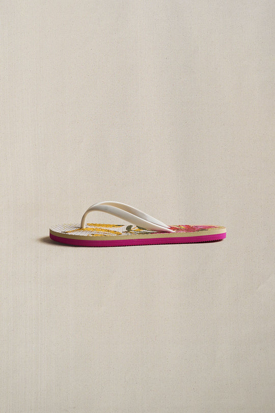 PINK GO BANANAS FLIP FLOPS
