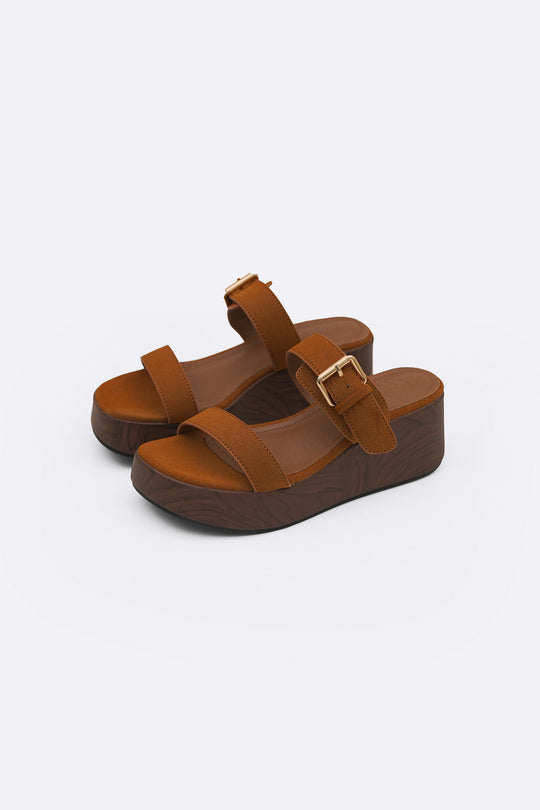 TAN EASY VERA WEDGE
