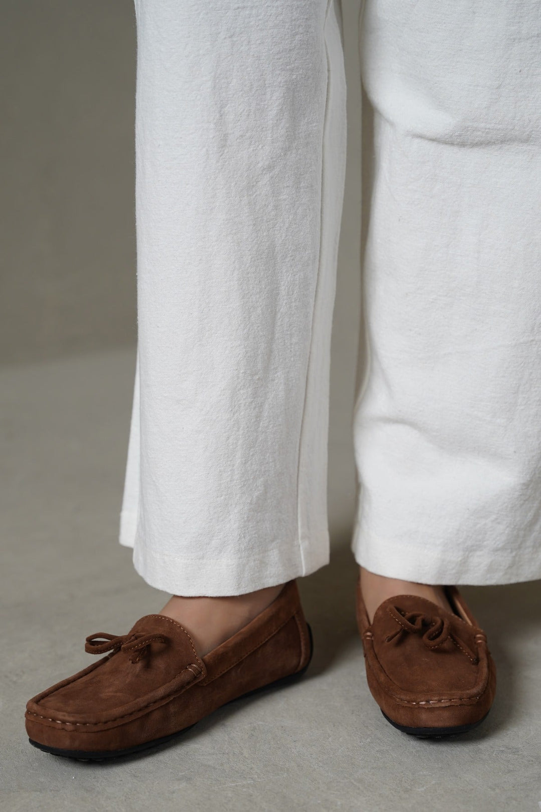TAN REAL LEATHER LOAFERS