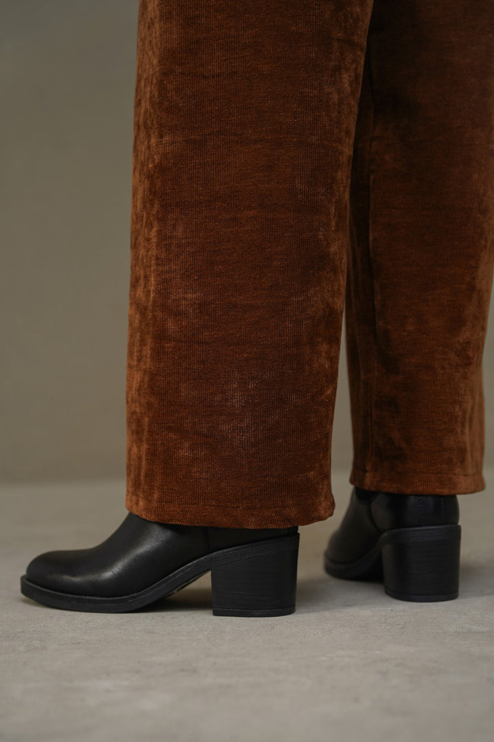 BLOCK LEATHER BOOTS