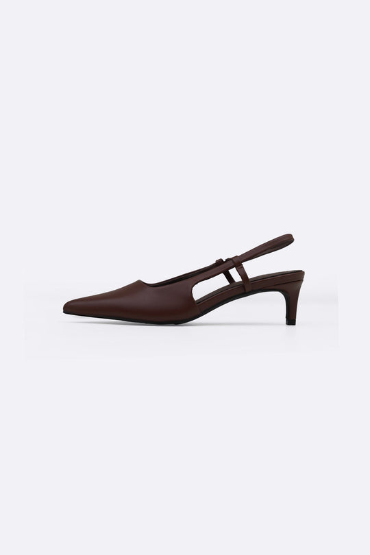 COFFEE NORA KITTY HEELS