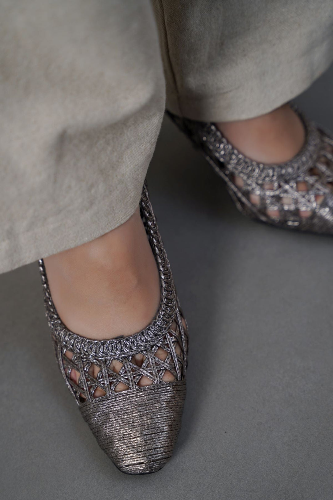 GUN WOVEN STILETTO