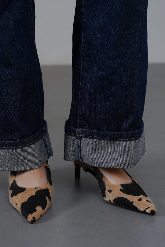 BEIGE KATIE KITTY HEELS