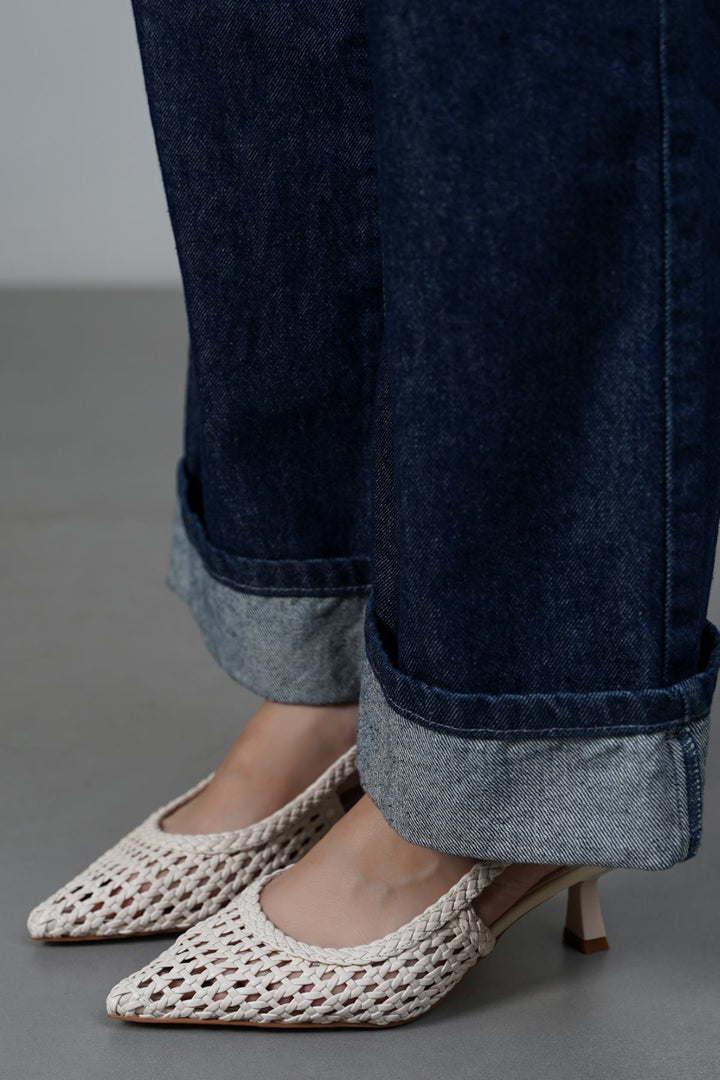 OFF WHITE BREW BAR HEELS