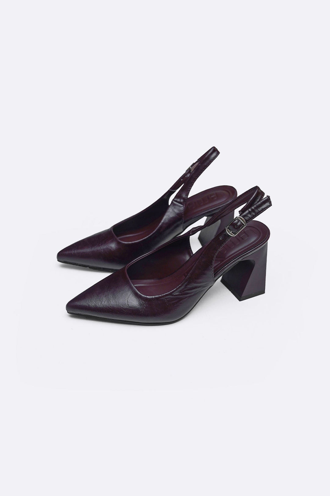 COFFEE LYRIC BLOCK HEELS