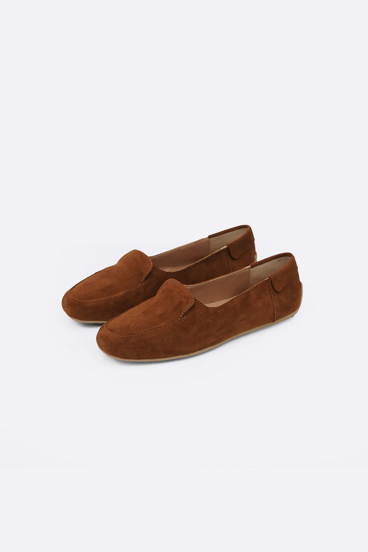 CARAMEL JOURNALIST LEATHER LOAFERS